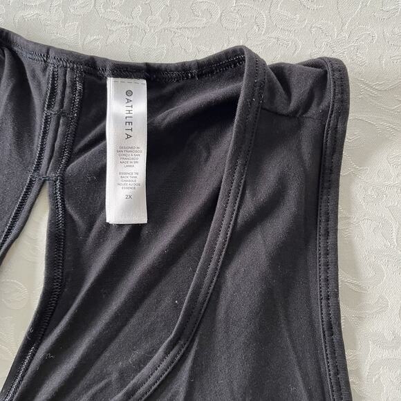 Athleta Essence Tie Back Tank Size 2X Black Womens - Picture 7 of 11